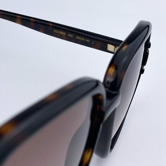 NEW Gucci GG1066S 002 Havana Brown Gradient Butterfly Women Sunglasses - Picture 9 of 13